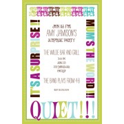 Surprise  Party Invitations, Mum's the Word, Bella Ink